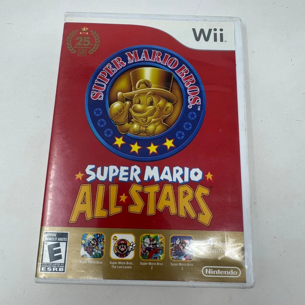 Super Mario All-Stars 25th Anniversary Edition Nintendo Wii Game with Manual